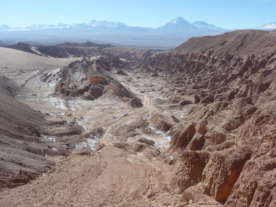 wunderbare Landschaft, alles mit Salz überzogen