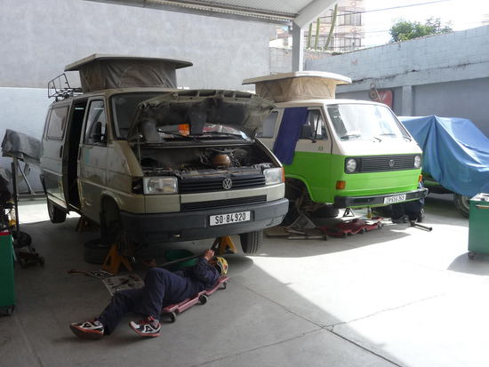 Florina in der Werkstatt