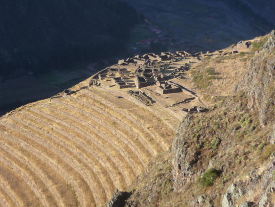 Die Ruinen beim Sonnenaufgang