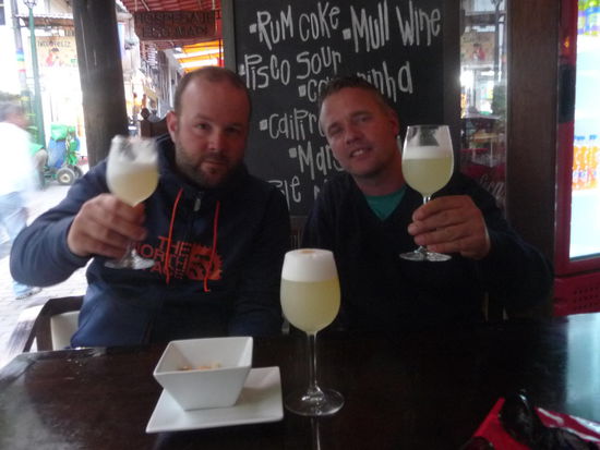 Piscotrinken mit Corsin in Agua Calliente