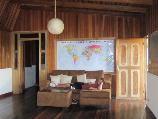 Der Wohnbereich des Hauses war riesig