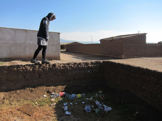 Die Orte, in denen wir in der Wüste übernachteten, sprühen nicht gerade vor Lebensfreude...