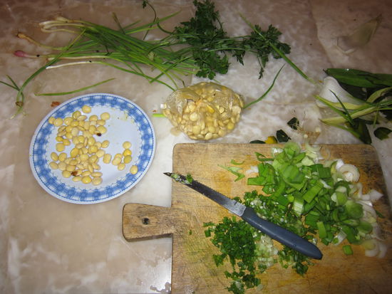 Auf dem Markt entdeckt: Sojabohnen, die als Snack sehr lecker schmecken.