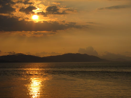 Sonnenuntergang mit Blick auf die Südspitze der Halbinsel Nicoya