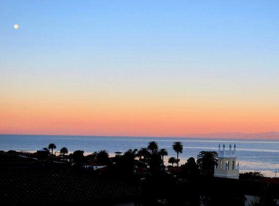 Blick bei Sonnenaufgang