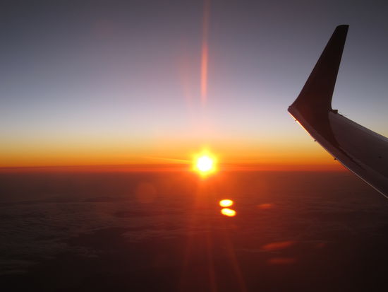 Sonnenuntergang auf dem Weg nach Panama