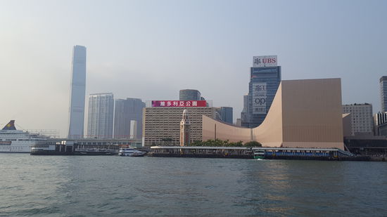 Auf der Hafenrundfahrt von Hongkong-Kowloon