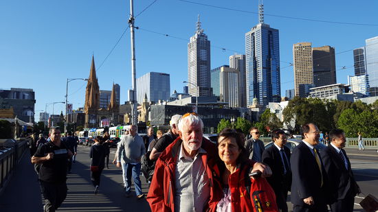 Die Skyline am Bahnhof