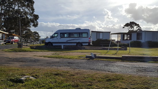 Unser Abstellplatz mit Meersicht
