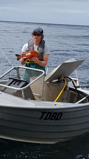 Ein Fischer zeigte uns seinen Fang