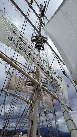 Nur diese Segel wurden aufgezogen