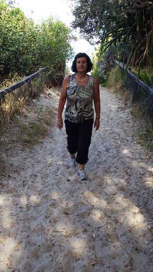 Auf dem Weg über die Düne zum Strand