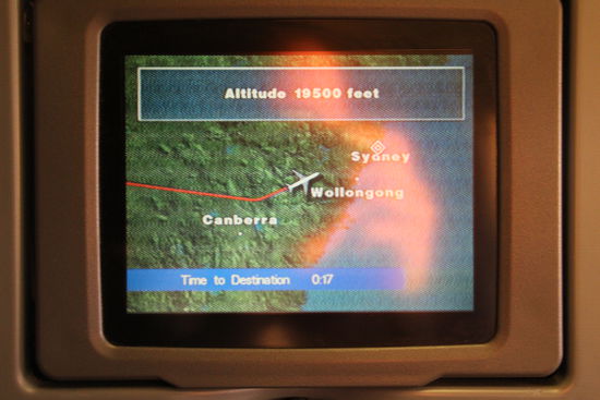 Kurz vor der Landung in Sydney