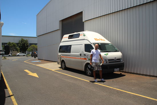 Die Abgabestation in Brisbane