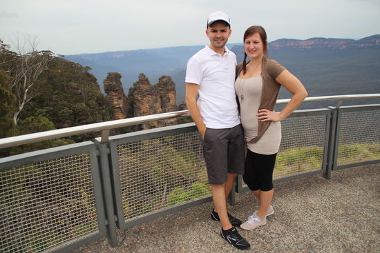 Die Three-Sisters und wir in den Blue Mountains