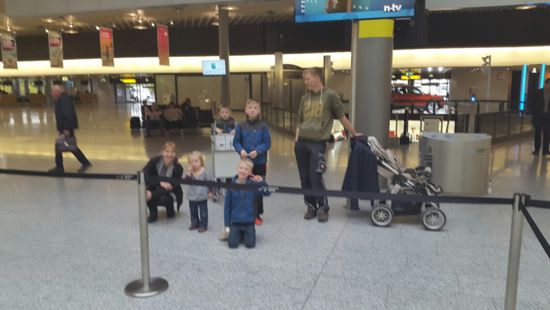 Verabschiedung am Flughafen