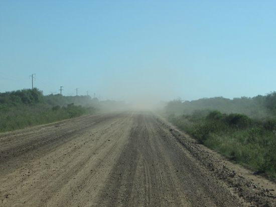 Überholen ist schwierig, wenn man nichts sieht.