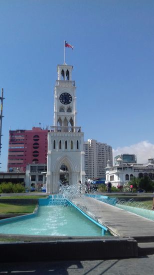 Das Wahrzeichen der Stadt, 1877 aufgestellter Uhrturm