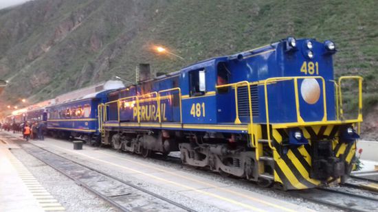 Unser Zug nach Machu Picchu.
