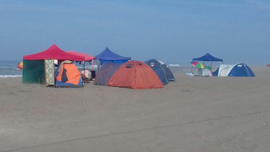 In Peru sehen die Zeltgruppen etwas ordentlicher aus als in Chile.