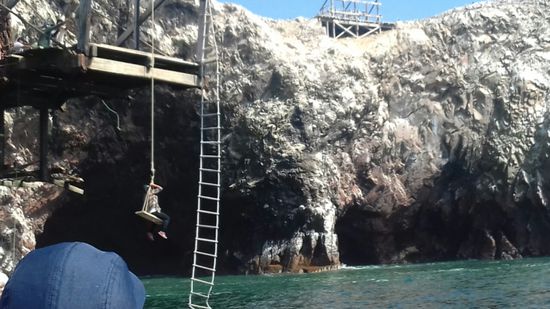 Etwas schwierig ist es, auf die Insel zu kommen.