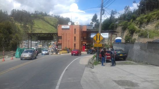 Grenze Ecuador/Kolumbien.