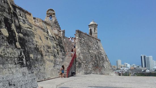 Die gewaltige Festung San Felipe in Cartagena