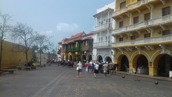 Der ehemalige Sklavenmarkt in Cartagena. Hier wurden die Sklaven aus Afrika für ganz Südamerika angelandet, versteigert und verkauft. Cartagena besaß das Importmonopol.