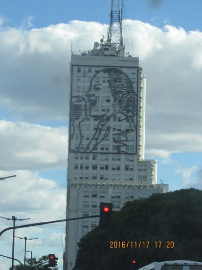 Stilisiertes Bild von Eva Peron (Evita)