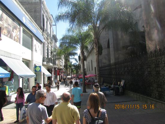 Fußgängerzone in Montevideo.