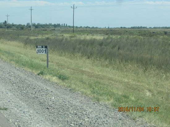 1000 km von Buenos Aires geschafft. Alle Straßen beginnen bei 0 in B. A.