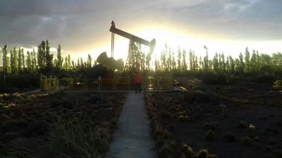 Hier in der Gegend um San Julian wird Öl gefördert.