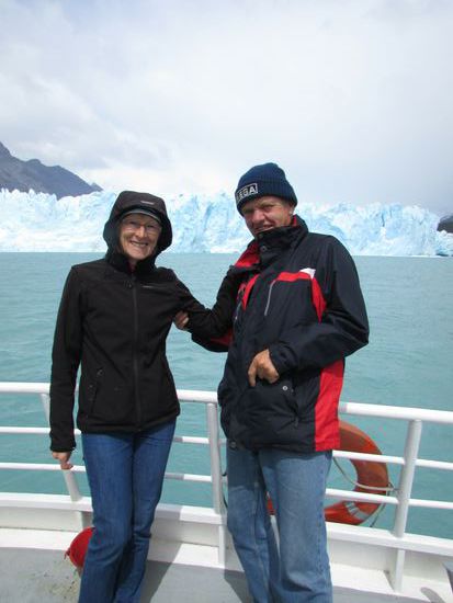 Kalt und windig ist die Fahrt zur Abbruchkante.