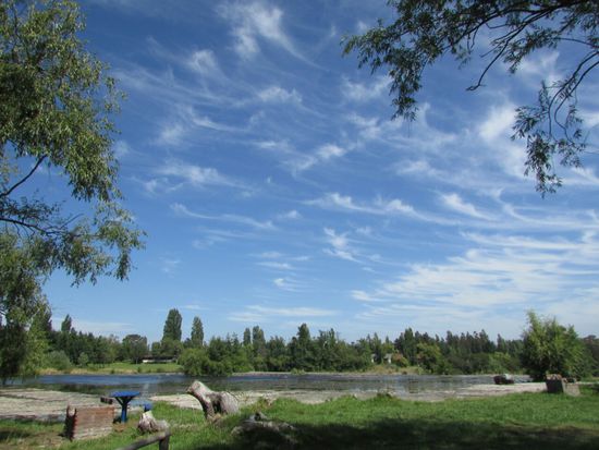 Übernachtungsplatz am Oberlauf des Rio del Laja.