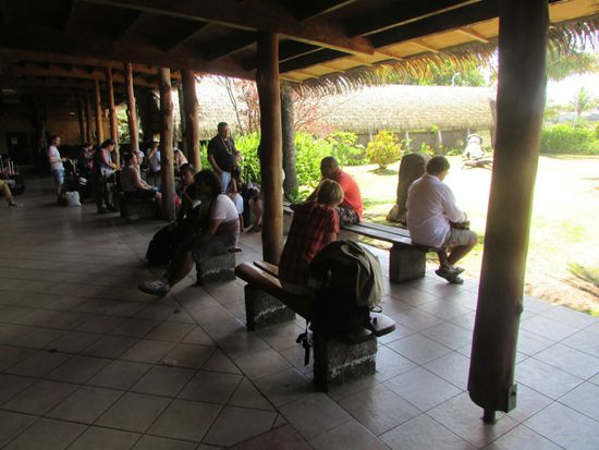Wartehalle am Flughafen, etwas anders als üblich
