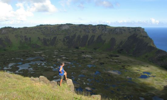 Der Kratersee des Rano Kau