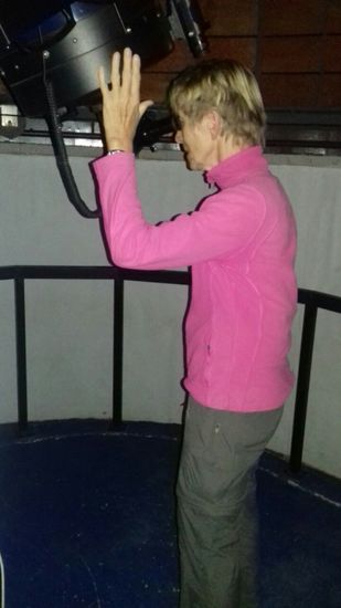 Doris sucht das Kreuz des Südens.