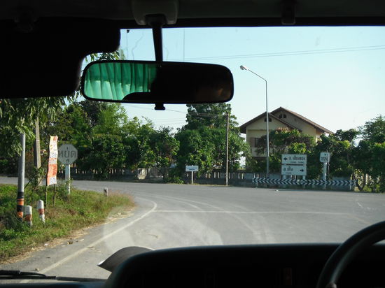 im Minibus Richtung Lao Grenze
