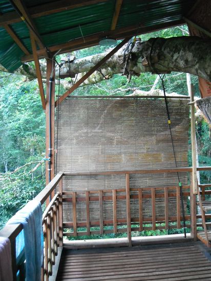 das ist unser Duschplatz, mit exklusivem Ausblick !