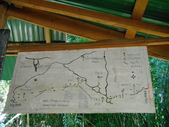 Ein Plan der Baumhäuser und der Zipplines ! ?