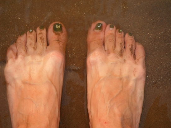 meine geschundenen Zecherl nehmen ein Mekong Bad