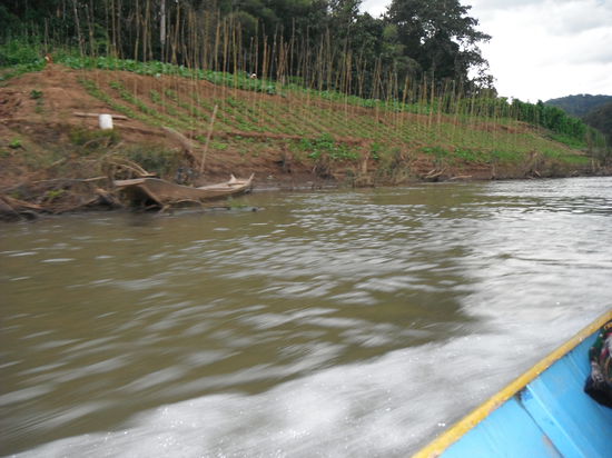 der Tiefgang des Bootes war beachtlich ! 