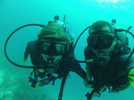 wir 2 unter Wasser