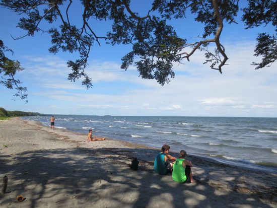 Unser Strand, den wir bei der Radtour entdeckt haben