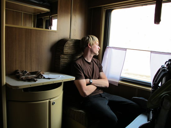 Mein Abteil im Schlafwagon Bratislava - Moskau