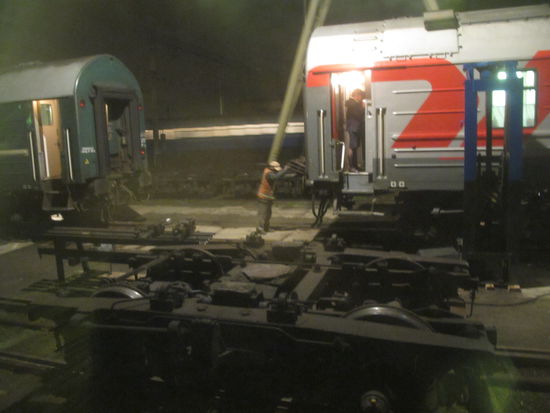 Wechsel der Fahrgestelle in Chop