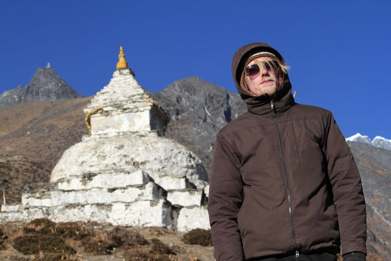 vor einer Gompa