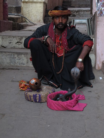 Varanasi - Schlangenbeschwörer