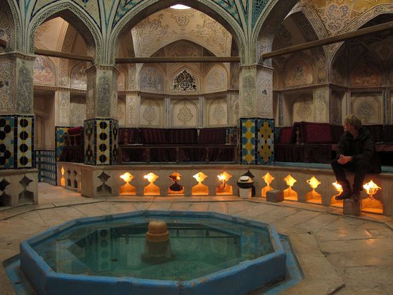 in einem Bad in Kashan