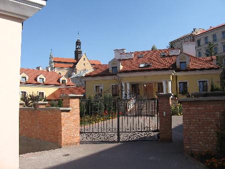 Blick in den bischöflichen Hof in Przemysl